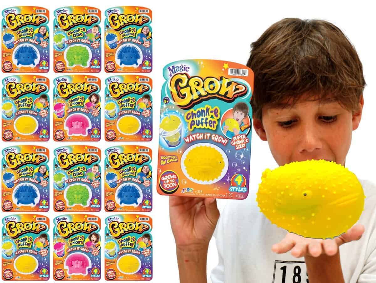 JA-RU Squishy Magic Grow Animals (Paquete de 12 surtido)