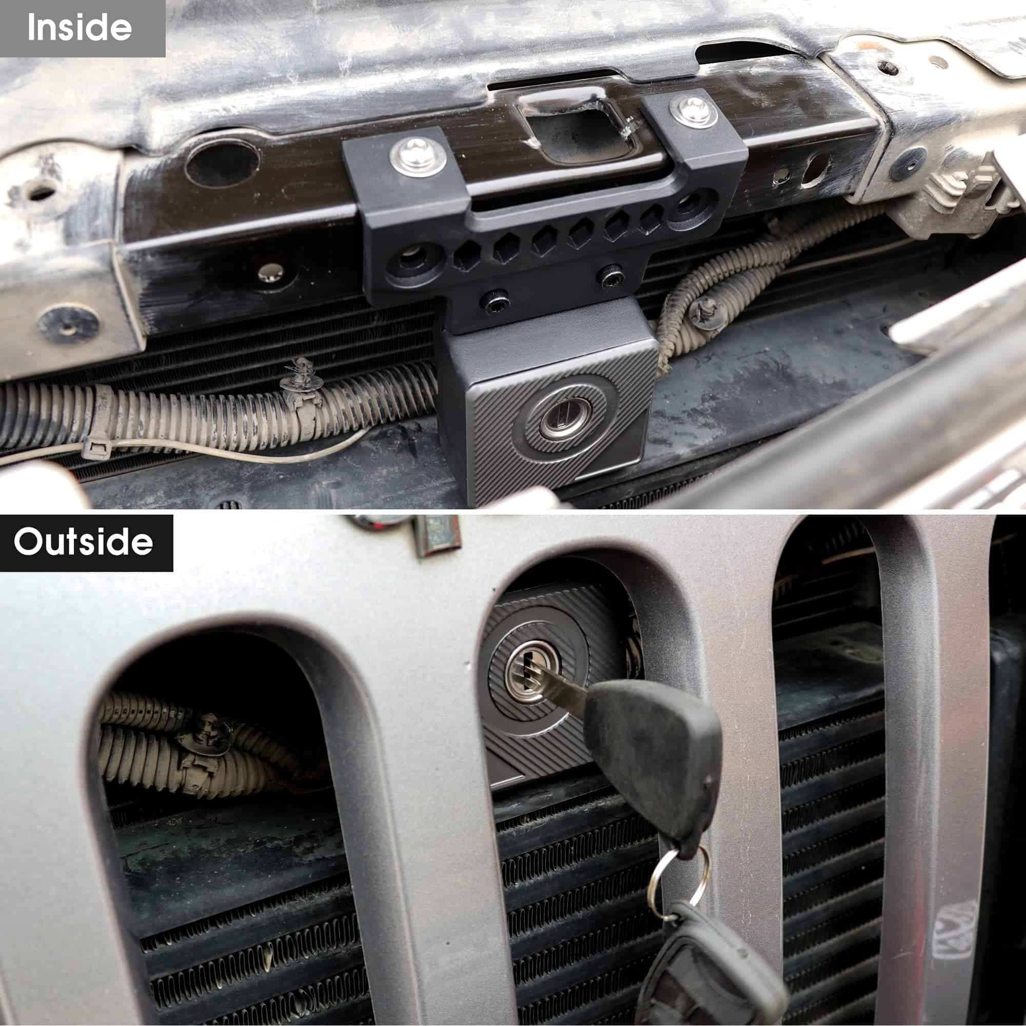 Cerradura de capó antirrobo para Jeep Wrangler JK, - Imagen 3