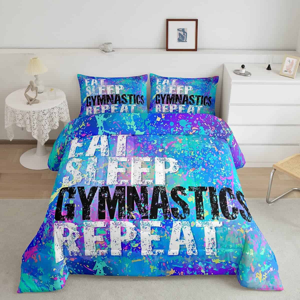 Set de Edredón de Gimnasia Cheerleader Tamaño Completo,