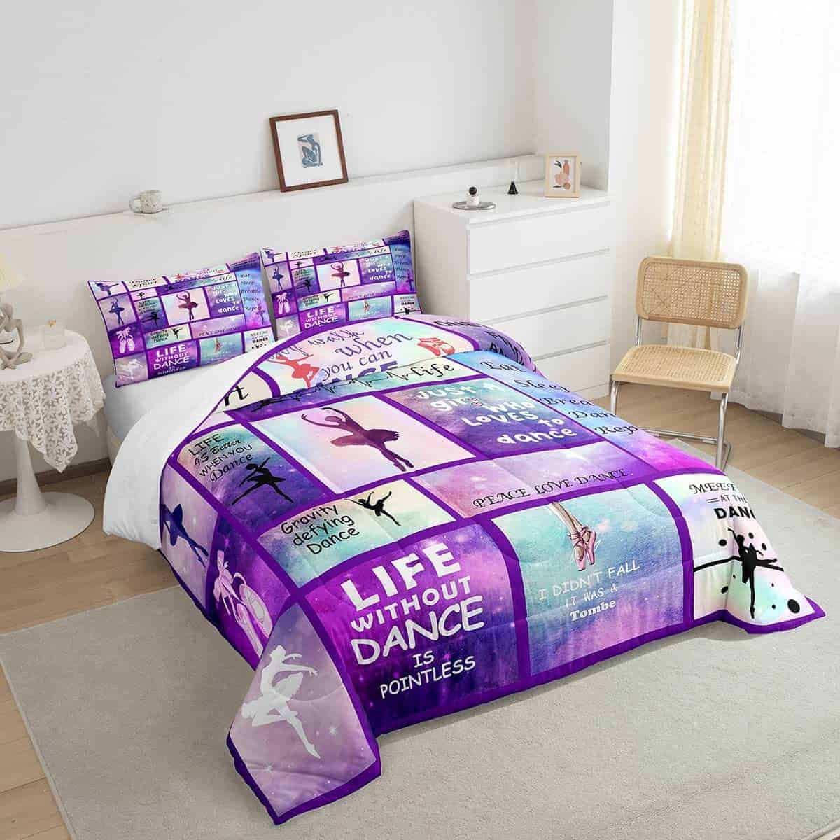 Juego de edredón para amantes de la danza gimnástica tamaño - Imagen 5
