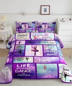 Juego de edredón para amantes de la danza gimnástica tamaño