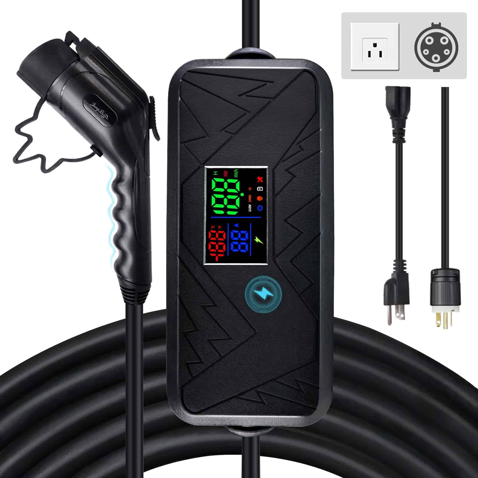 Cargador de Coche Eléctrico Jump Booster Nivel 1/2,