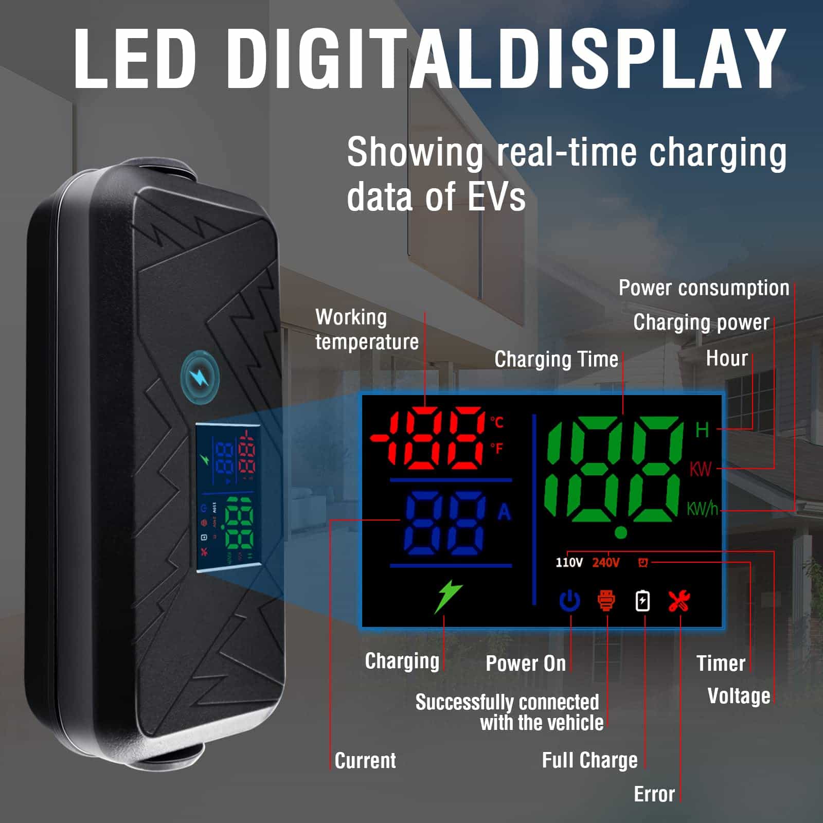 Cargador de Coche Eléctrico Jump Booster Nivel 1/2, - Imagen 7