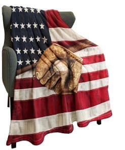 Manta de Fleece Deportiva HommomH 60" x 80" Béisbol con