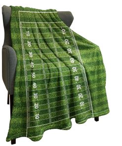 Manta de felpa deportiva HommomH 50" x 60" Campo de fútbol