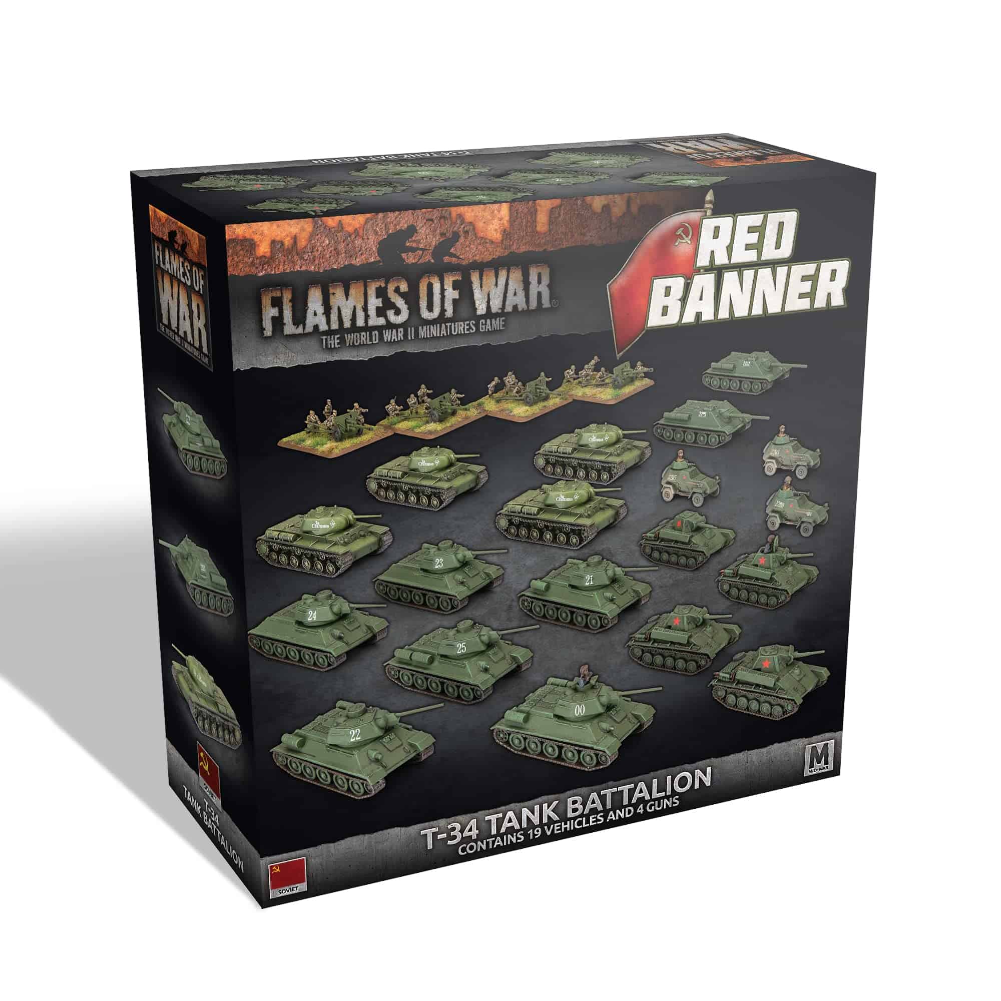 Compañía de Tanques Flames of War: Estandarte Rojo T-34