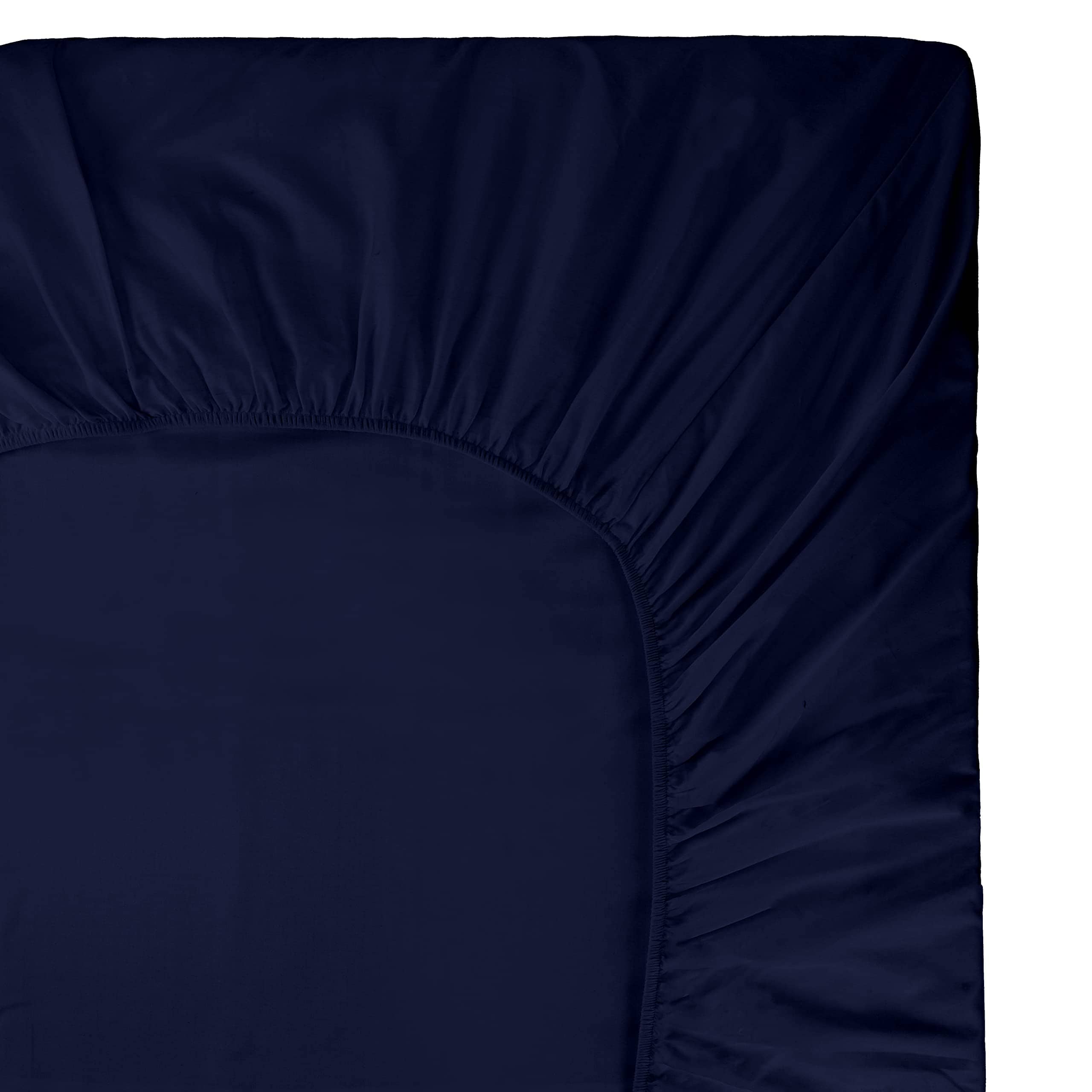 Sábana Ajustable Queen Size de Algodón Percale 100% Azul