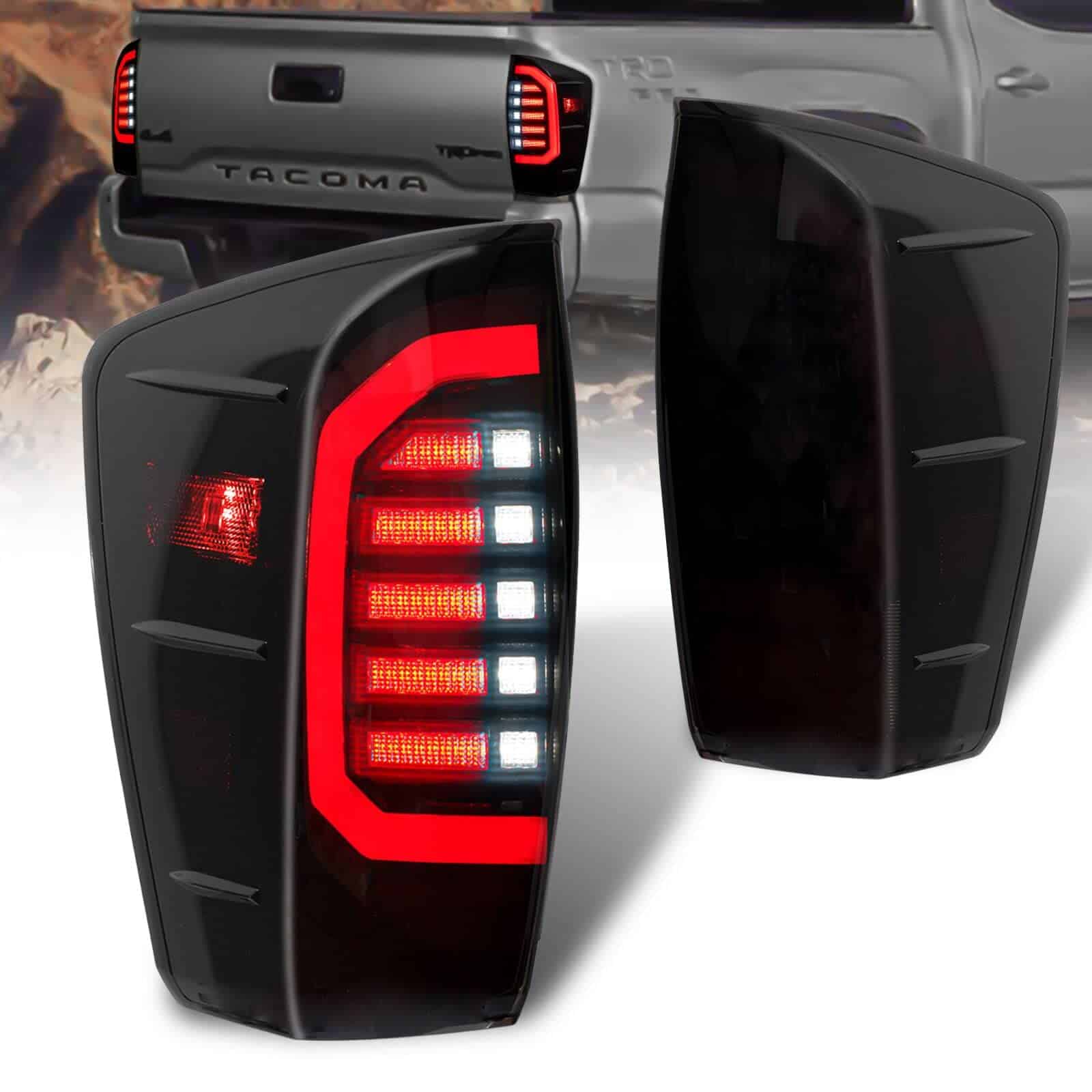 Juego de luces traseras LED para Toyota Tacoma 2016-2021,