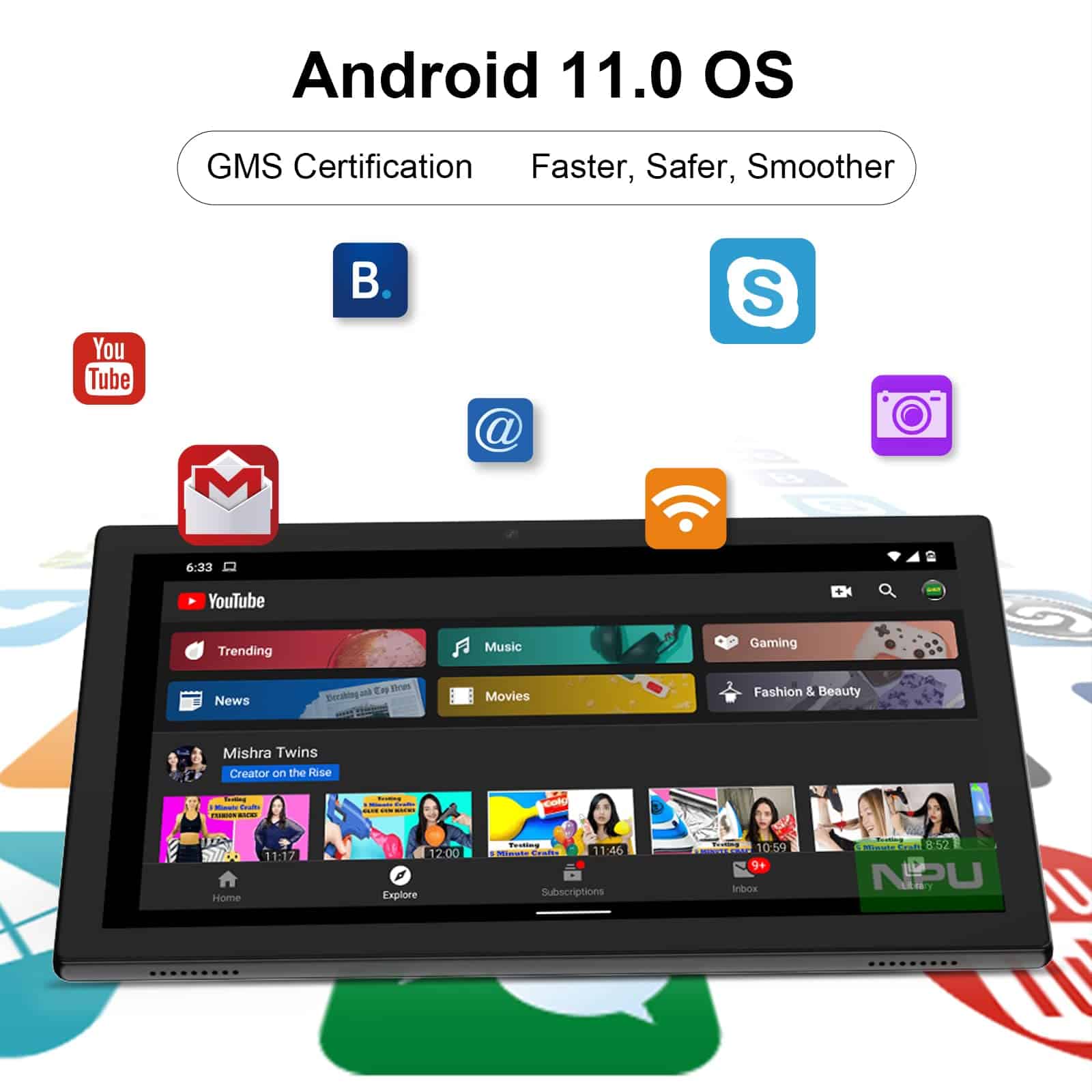 Tableta Android de 10 pulgadas, 64GB de almacenamiento, - Imagen 3