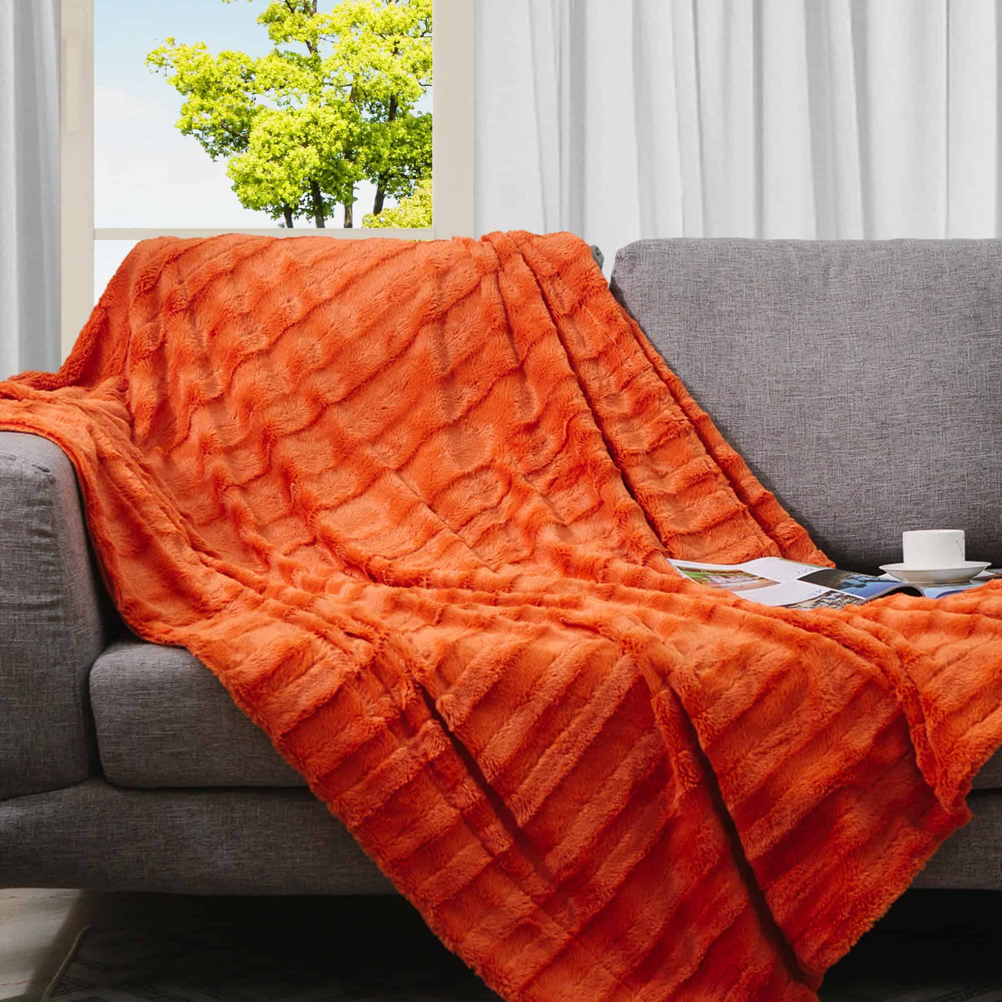 Manta de piel sintética Cheer Collection - Manta de felpa