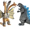 Set de 2 Figuras Mecha King Ghidorah vs 1954 65 Aniversario