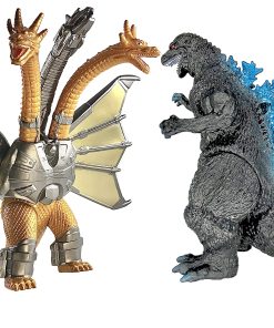 Set de 2 Figuras Mecha King Ghidorah vs 1954 65 Aniversario