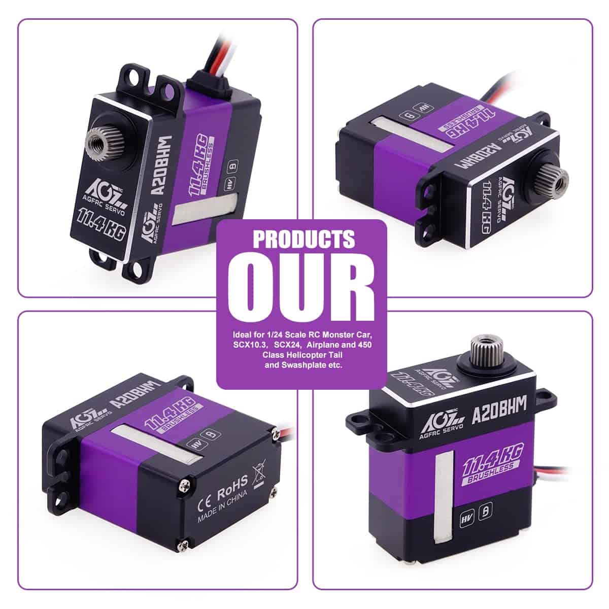 Servo de Ala Digital de Alto Torque AGFRC - 11.4KG CNC Thin - Imagen 8