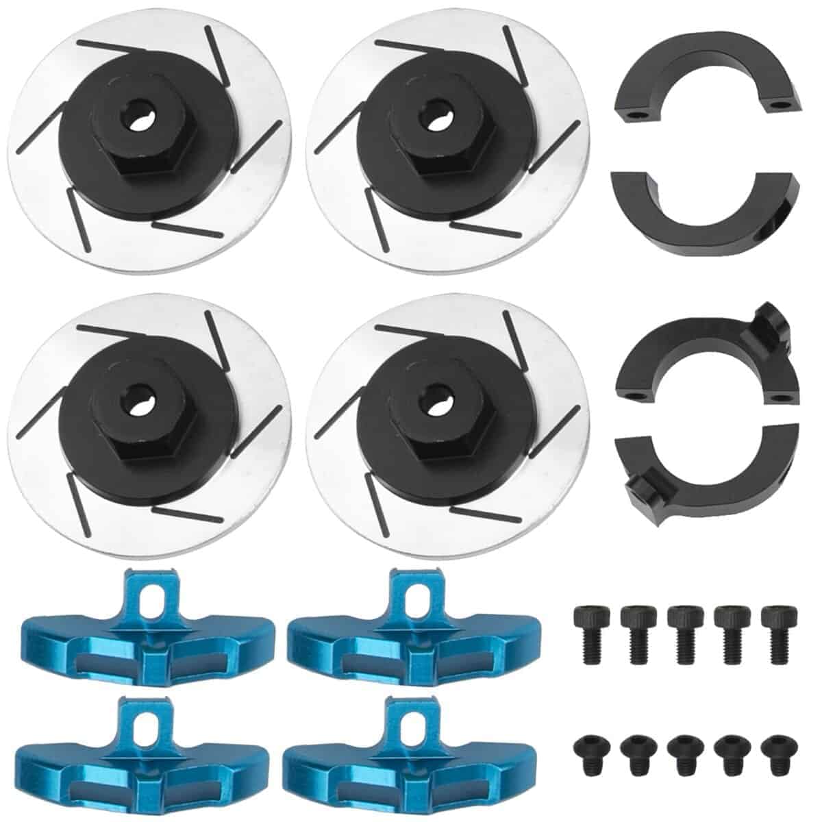 4 Piezas ShareGoo CC02 RC Disco de Freno, Adaptador de Buje