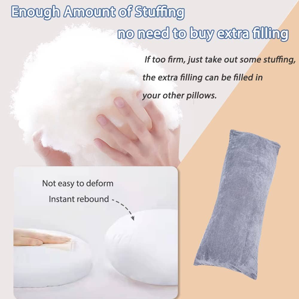 1 MIDDLE ONE Almohada de Cuerpo Completo para Adultos, - Imagen 4