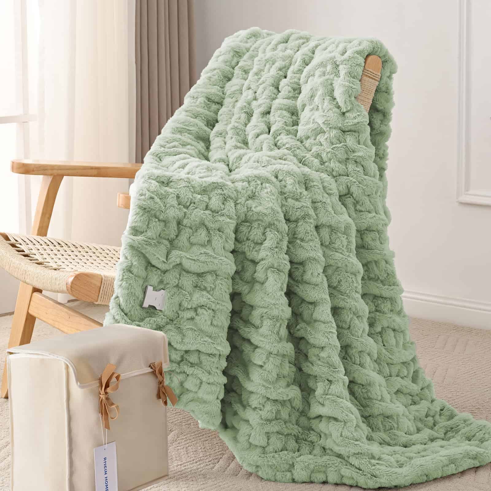 Manta eléctrica RHEIN HOME Twin 62"x 84", -Verde