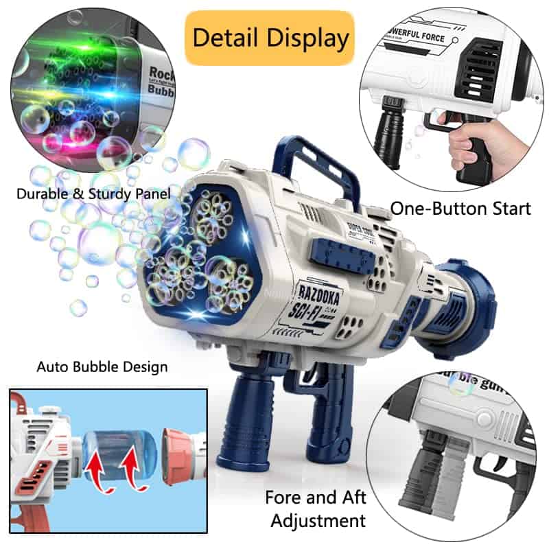 Máquina de Pistolas de Burbujas Automáticas para Niños, 24 - Imagen 4
