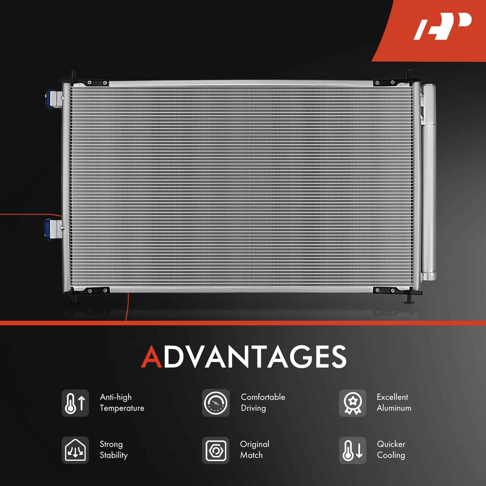 A-Premium Condensador de Aire Acondicionado A/C Compatible - Imagen 6