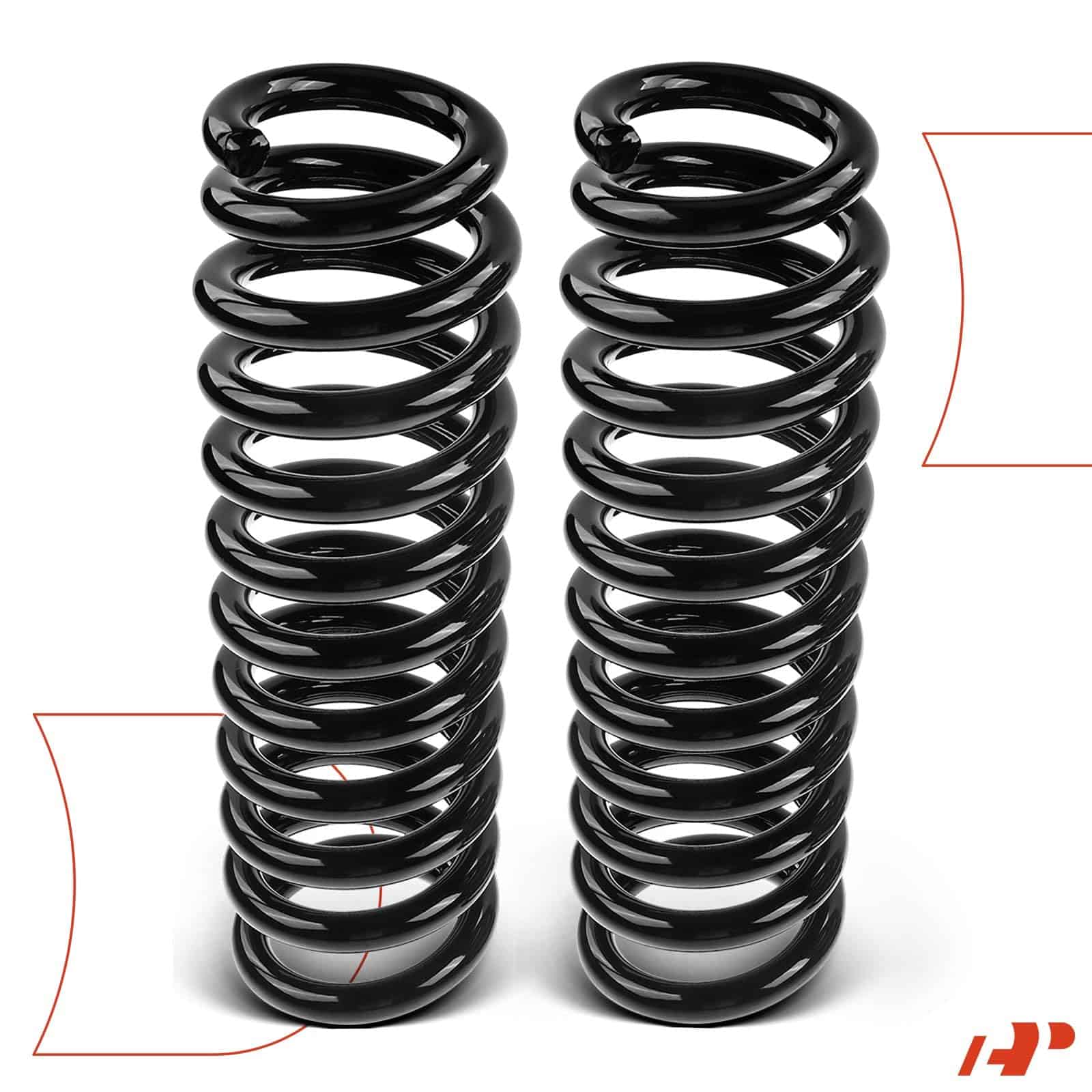 Conjunto de 2 resortes de suspensión delanteros izquierdo y - Imagen 10