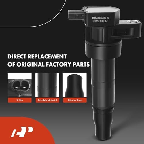 Conjunto de 6 bobinas de encendido (negro) y bujías de - Imagen 4