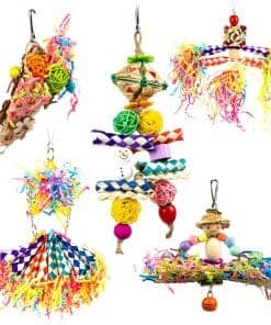 Juguetes de Trituración de Pájaros PANQIAGU para Loros