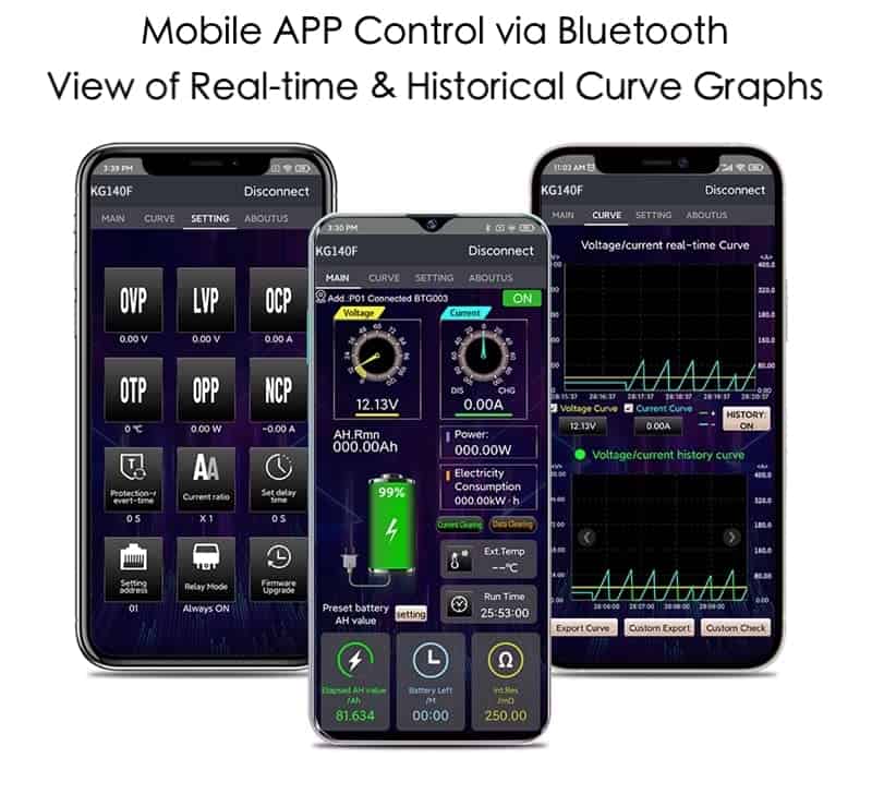 Monitor de batería Bluetooth Eyes.sys 400A con Shunt 0-120V - Imagen 4