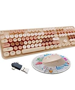 Combo de Teclado y Ratón Inalámbricos Seaciyan, Ergonómico