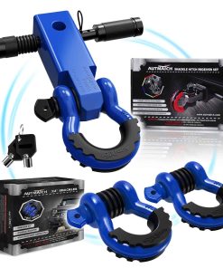 AUTMATCH Set de Ganchos D de 3/4" y Receptor de Enganche