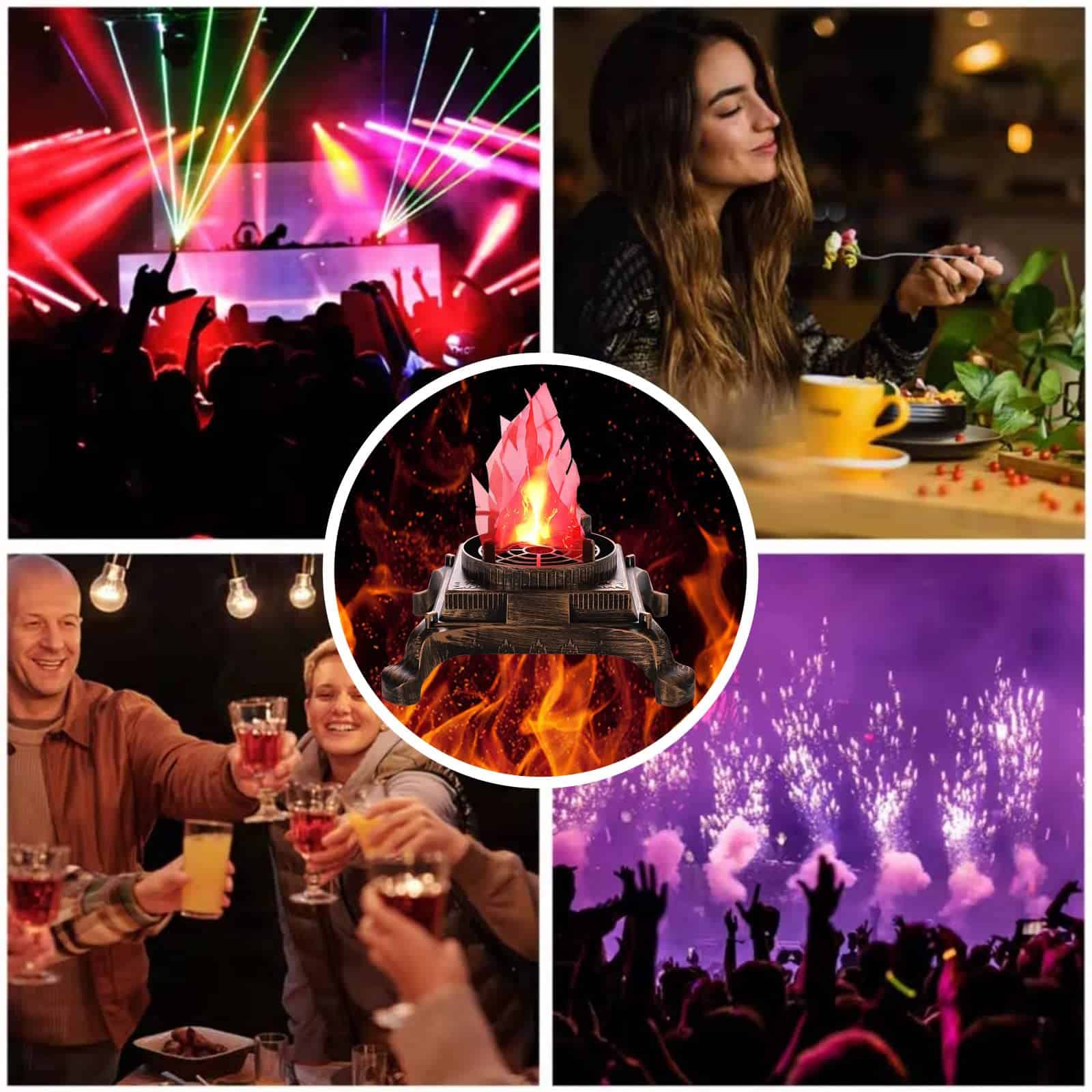 Lámpara de fuego falso LED de 3W GULI, efecto de llama - Imagen 6