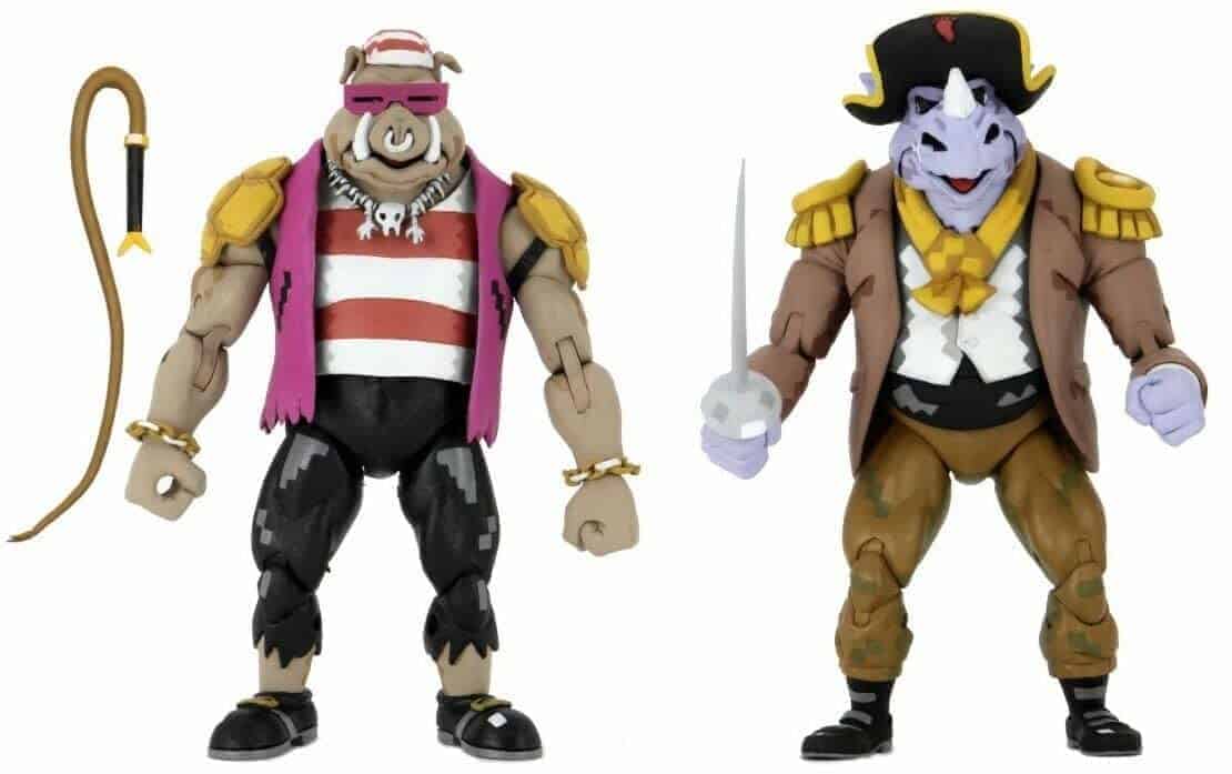 TMNT BST AXN Bebop & Rocksteady Arcade Flashing Pack de 2