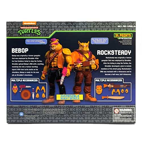 TMNT BST AXN Bebop & Rocksteady Arcade Flashing Pack de 2 - Imagen 6
