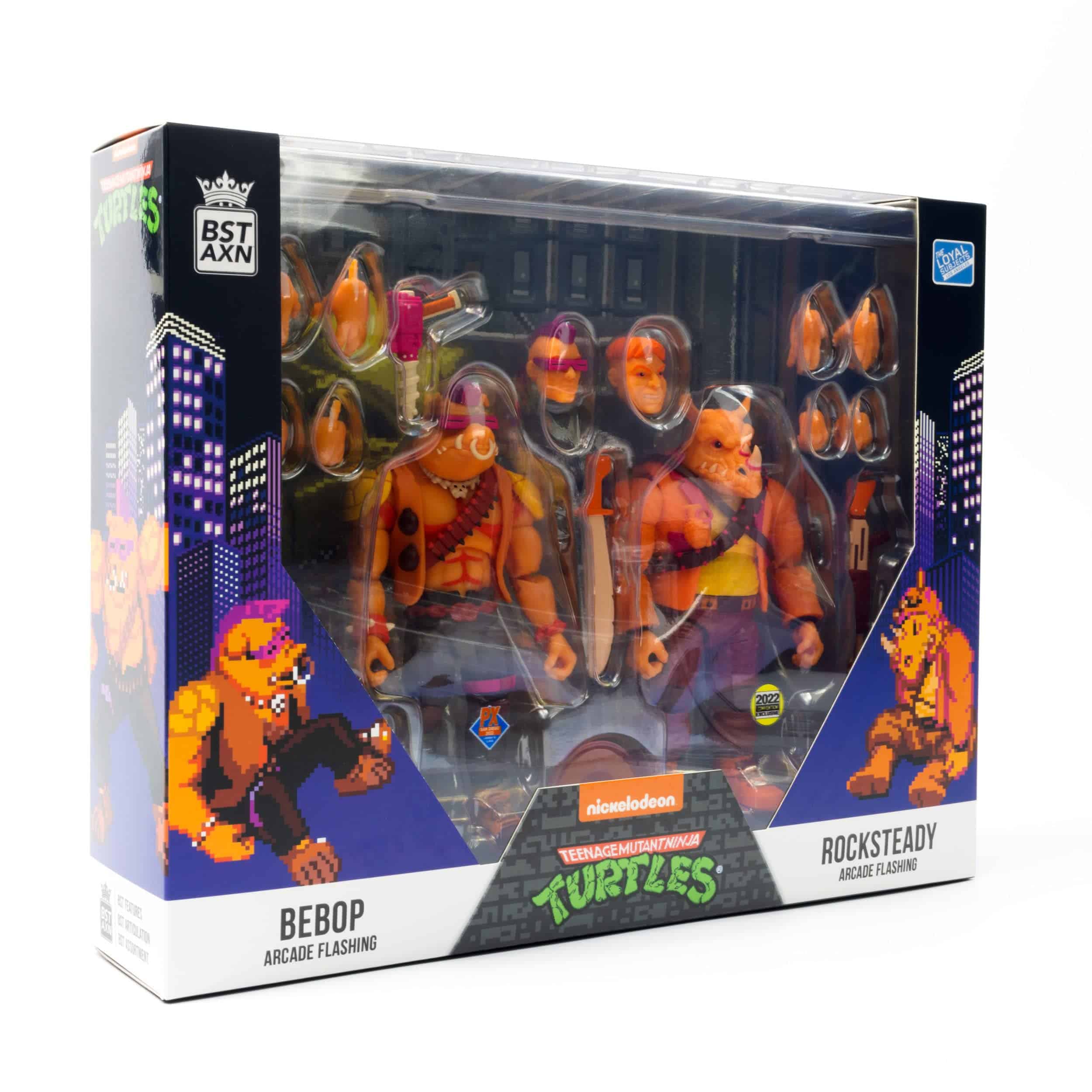 TMNT BST AXN Bebop & Rocksteady Arcade Flashing Pack de 2 - Imagen 4