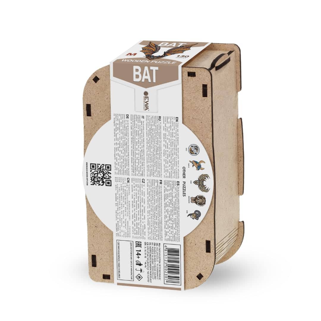 Rompecabezas de madera de murciélago EWA Home Décor - 130 - Imagen 4