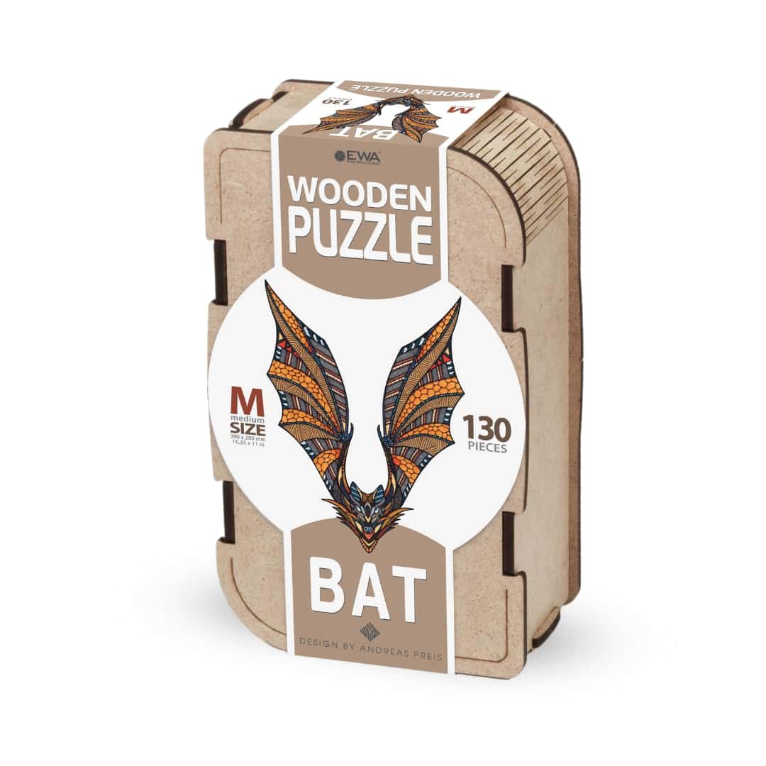 Rompecabezas de madera de murciélago EWA Home Décor - 130