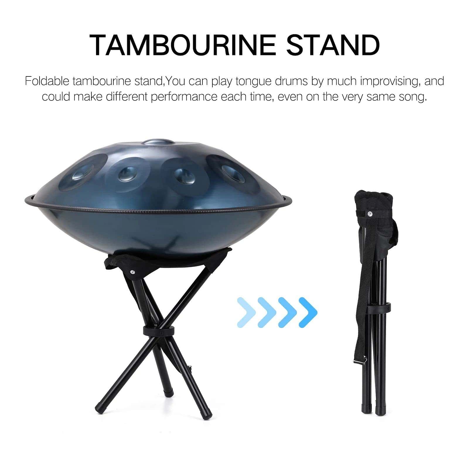 Juego de Tambores Handpan 9 Notas en Re Mayor 18 pulgadas - Imagen 6