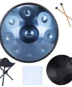 Juego de Tambores Handpan 9 Notas en Re Mayor 18 pulgadas
