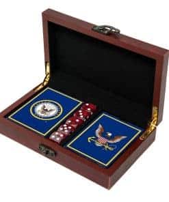 Baraja de cartas de la Armada de los EE. UU. con dados -