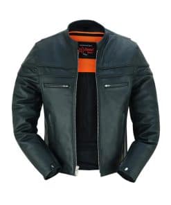 Chamarra de Cuero para Motocicleta para Hombre de Daniel