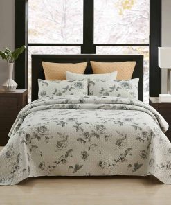 Conjunto de Edredón King MERRY HOME, Juego de 3 Piezas con