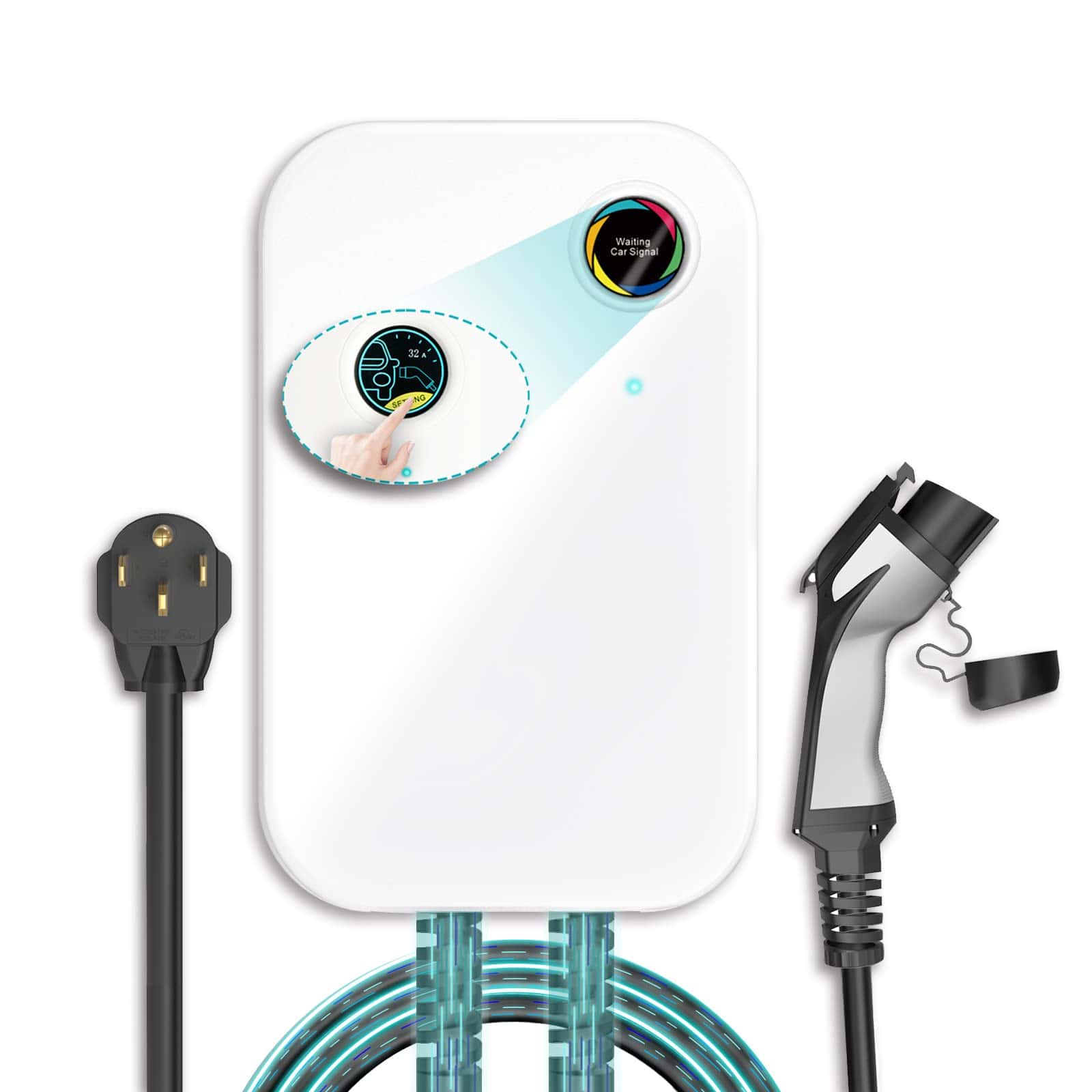 Cargador EV Nivel 2 WISSENERGY 32A 220V-240V 7.7KW Estación