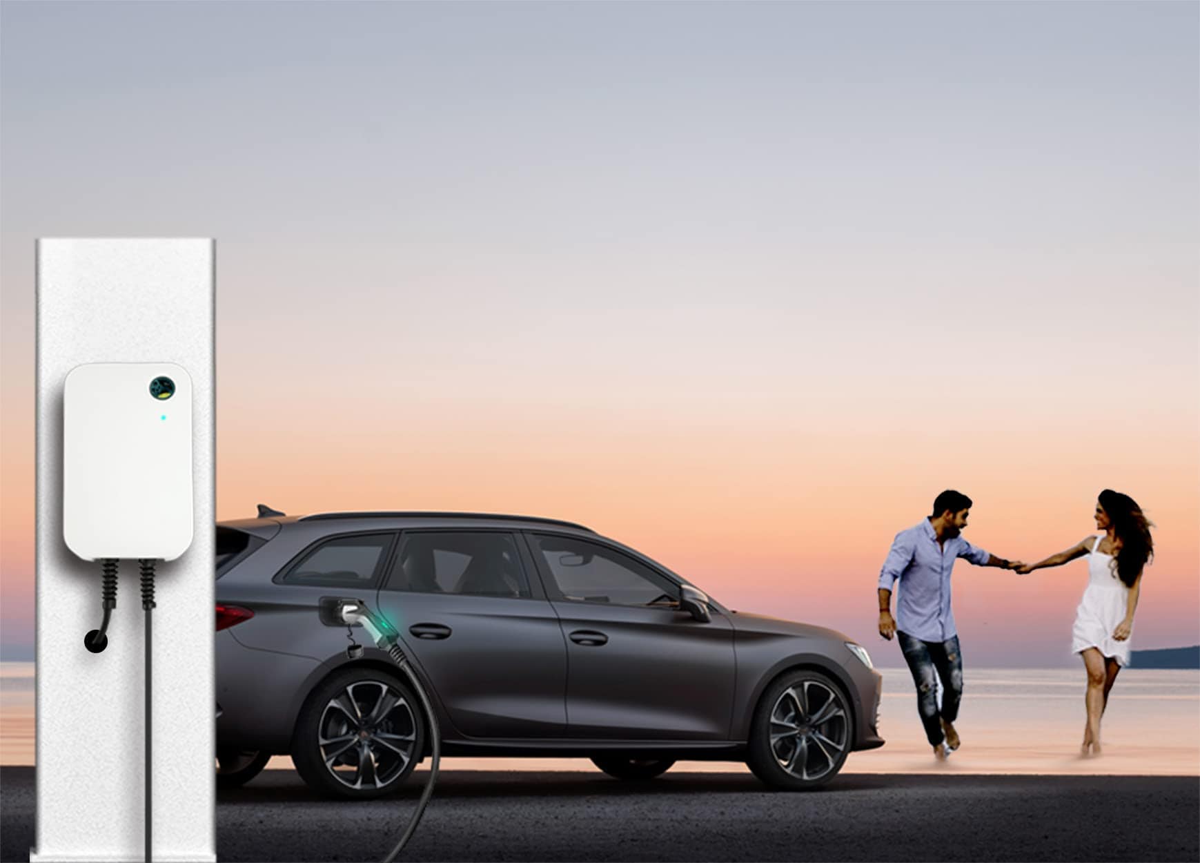 Cargador EV Nivel 2 WISSENERGY 32A 220V-240V 7.7KW Estación - Imagen 4