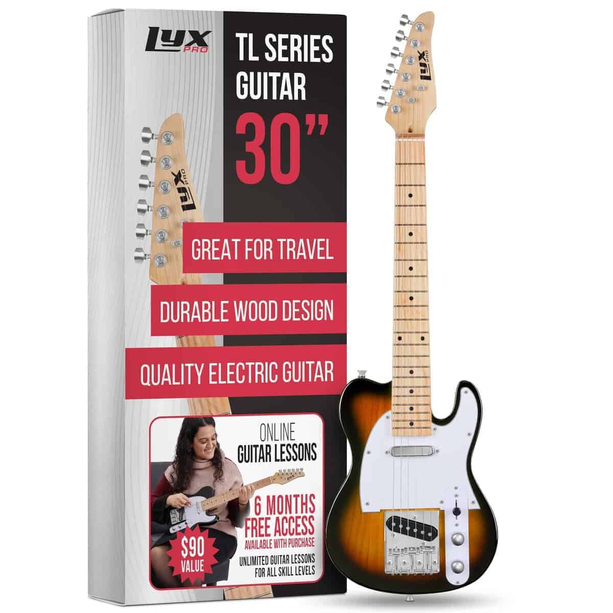 Guitarra Eléctrica LyxPro 30� Serie TL, Cuerpo de Madera de