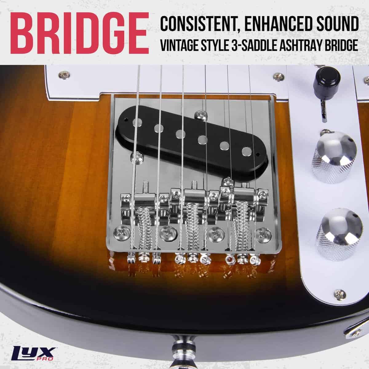 Guitarra Eléctrica LyxPro 30� Serie TL, Cuerpo de Madera de - Imagen 5