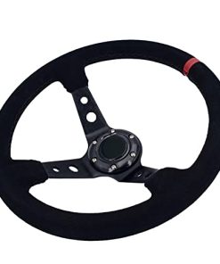 Volante RUNIGOO, 350mm Profundo 6 Pernos Para JDM Deportivo