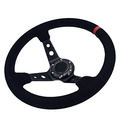 Volante RUNIGOO, 350mm Profundo 6 Pernos Para JDM Deportivo