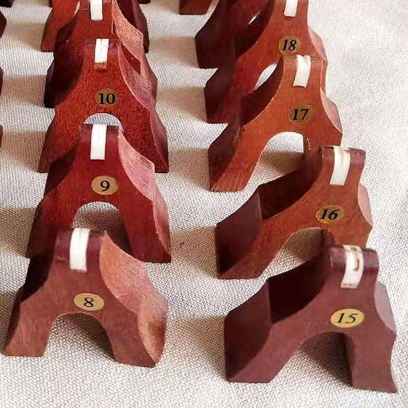 LANDTOM 21pcs Puente de Guzheng en Madera de Palo de Rosa - Imagen 4