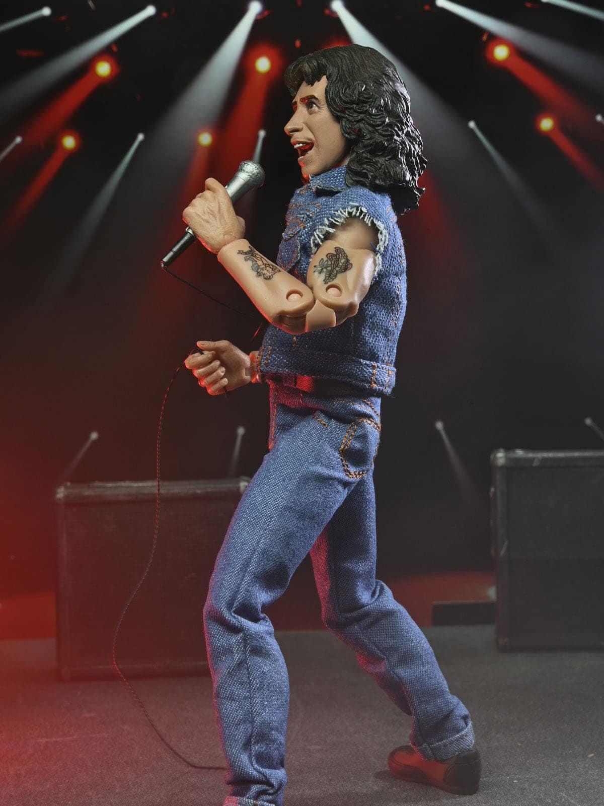 Figura de Acción NECA - AC/DC - Bon Scott de 8" con Ropa - Imagen 4
