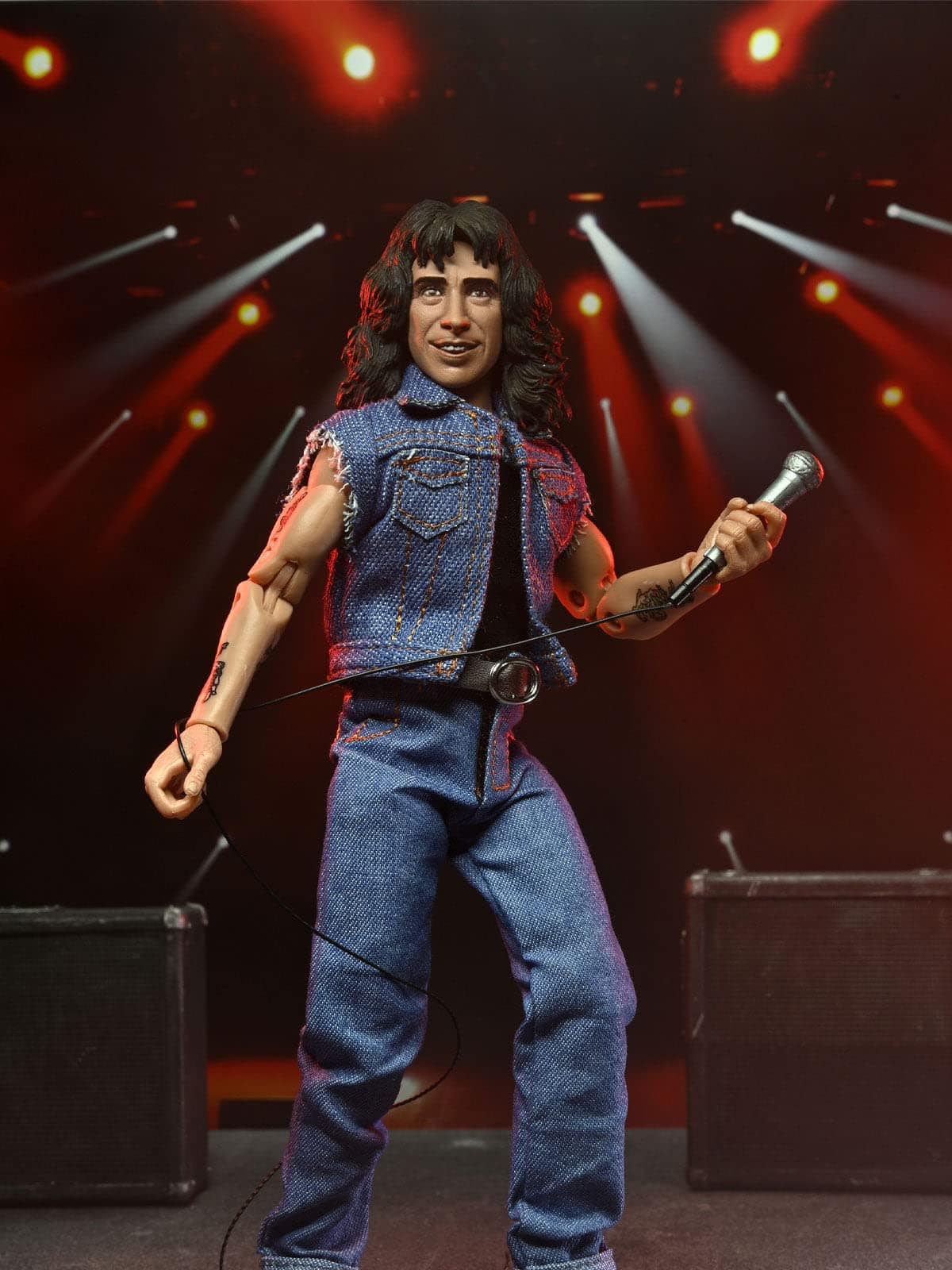 Figura de Acción NECA - AC/DC - Bon Scott de 8" con Ropa - Imagen 3