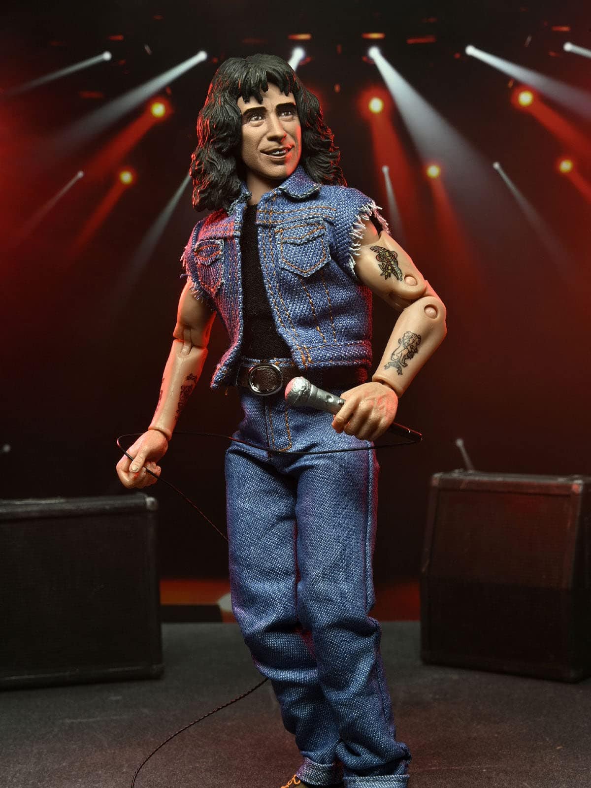 Figura de Acción NECA - AC/DC - Bon Scott de 8" con Ropa - Imagen 5