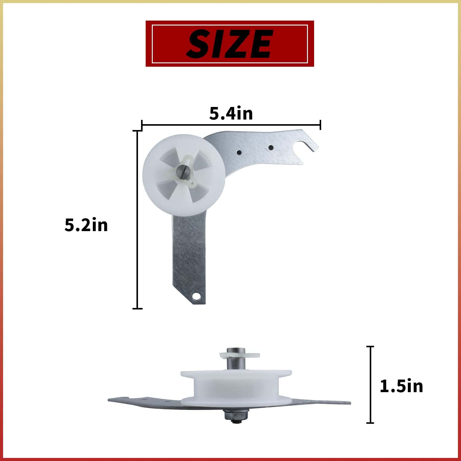 131863007 Brazo de polea loca de la secadora - Repuesto - Imagen 5